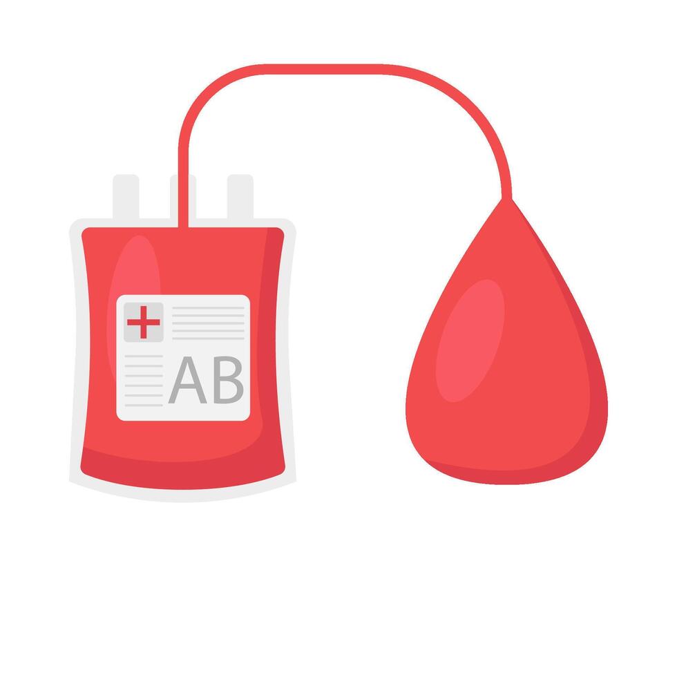 Illustration of blood transfusion vector