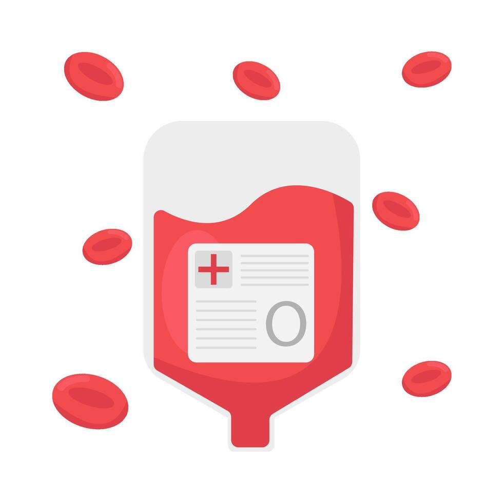 Illustration of blood transfusion vector