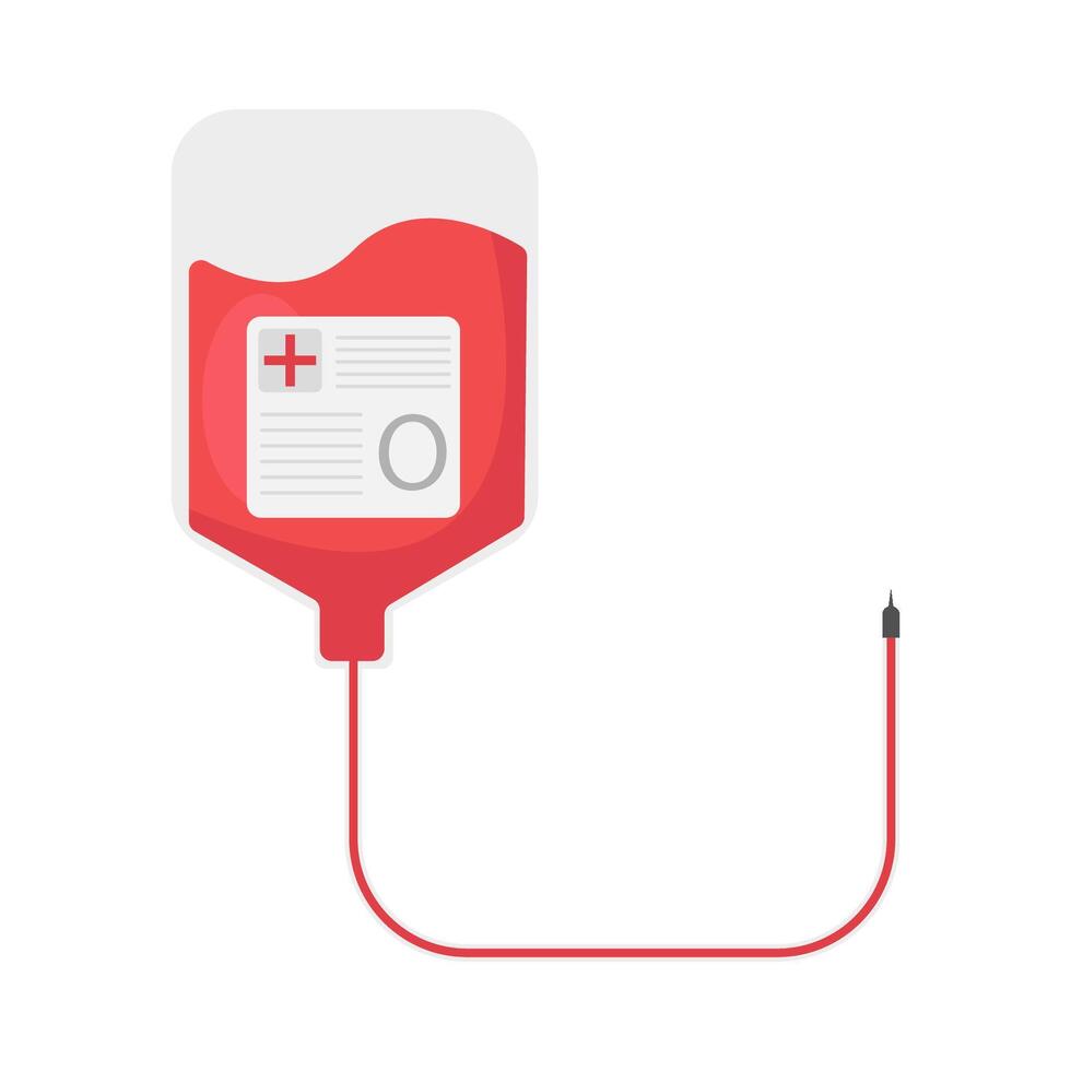 Illustration of blood transfusion vector