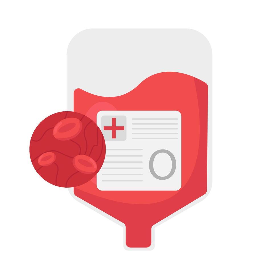 Illustration of blood transfusion vector