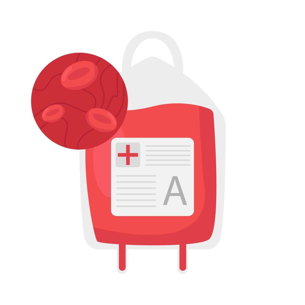 Illustration of blood transfusion vector