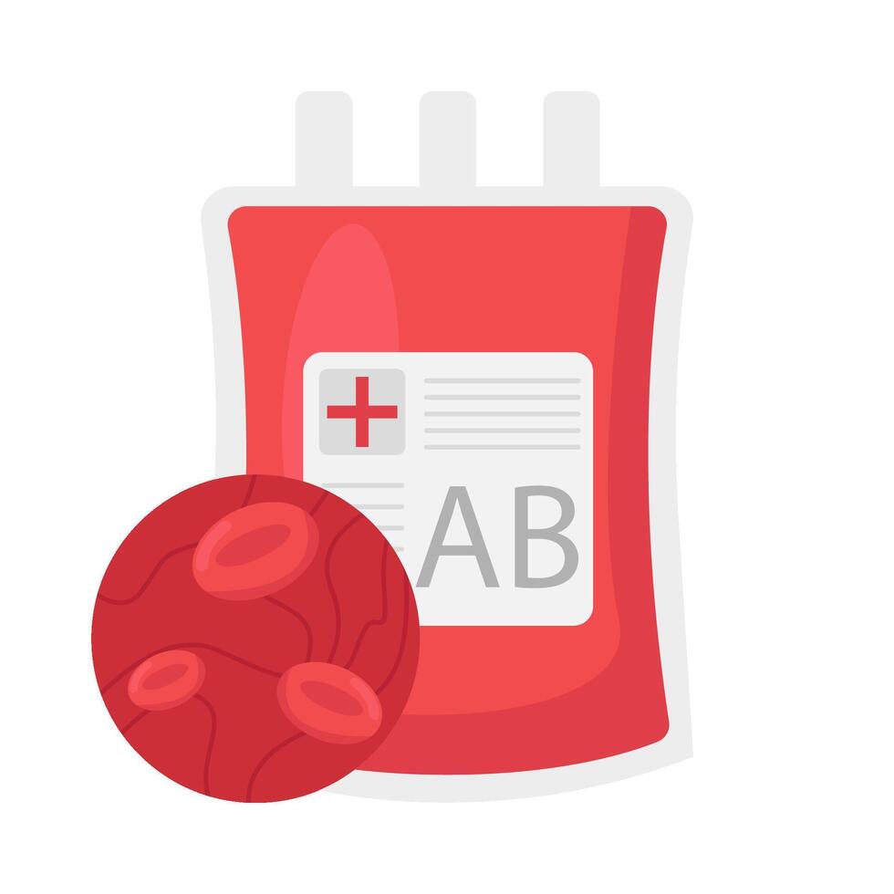 Illustration of blood transfusion vector