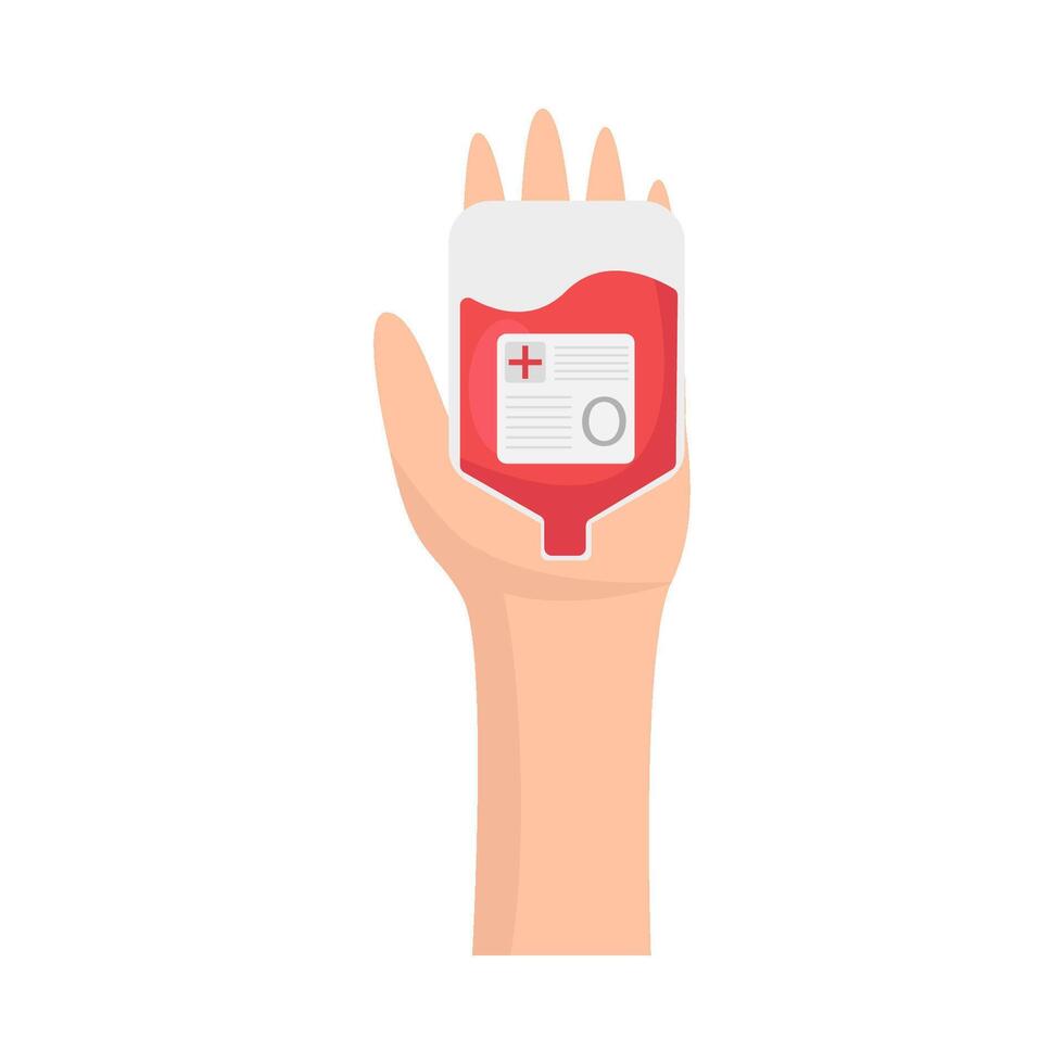 Illustration of blood transfusion vector