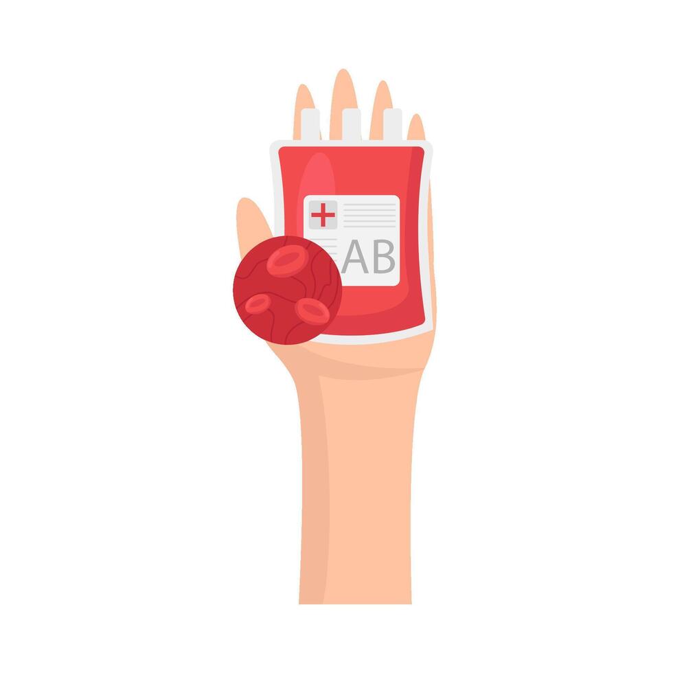 Illustration of blood transfusion vector