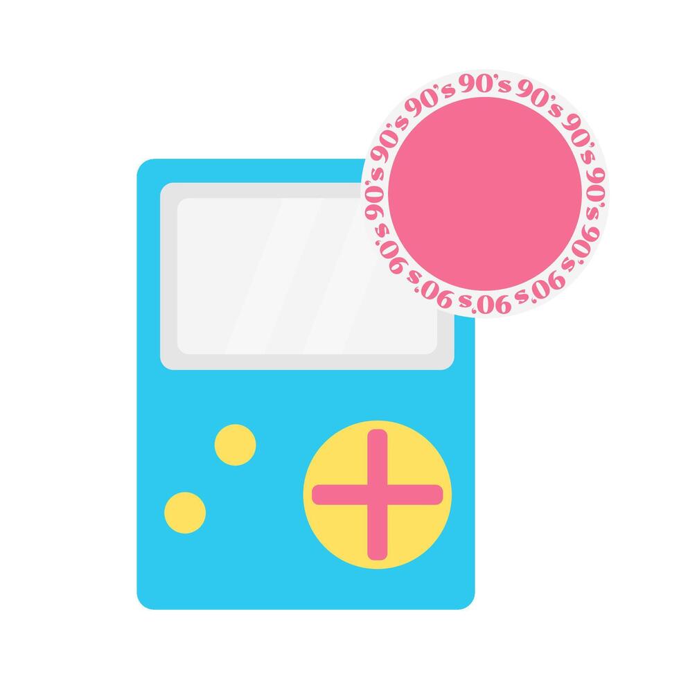 Illustration of game boy vector