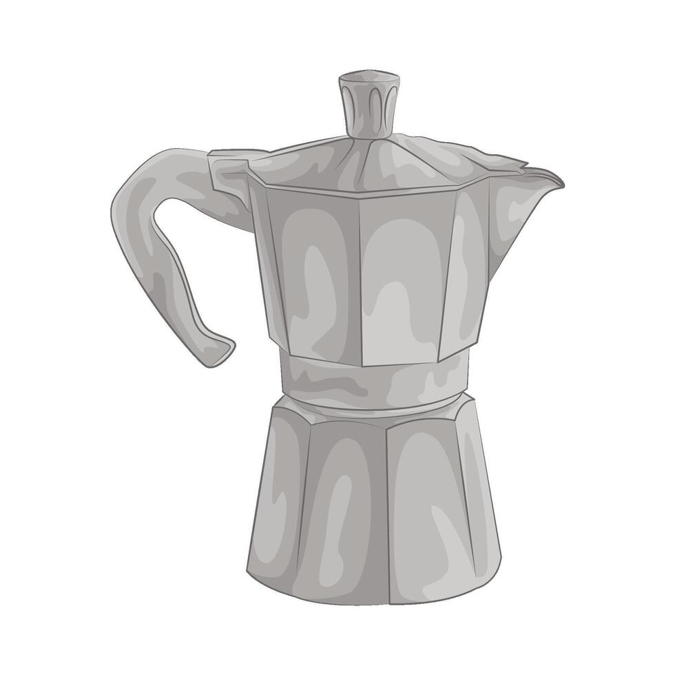 Illustration of coffee pot vector