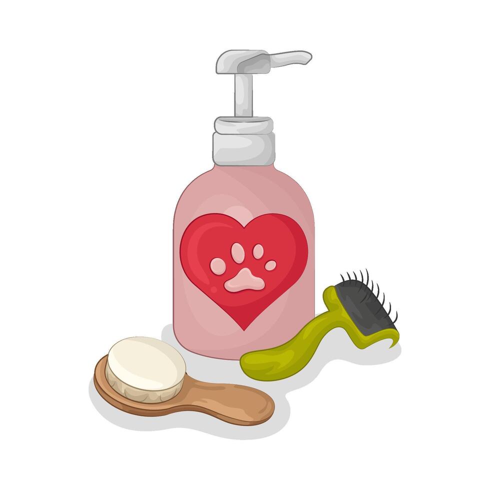 Illustration of pet care vector