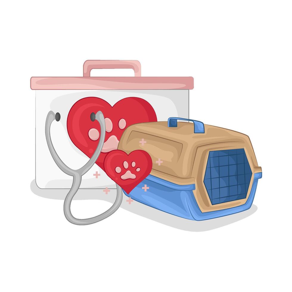 Illustration of pet care vector