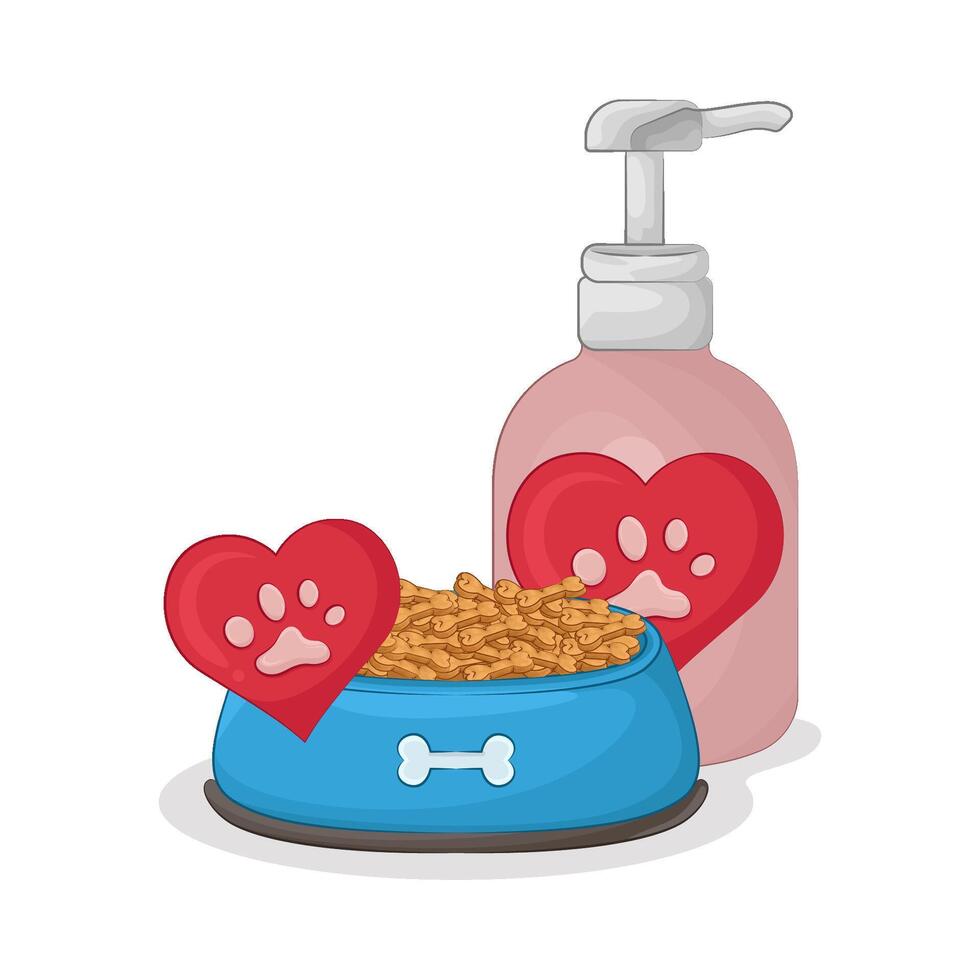 Illustration of pet care vector
