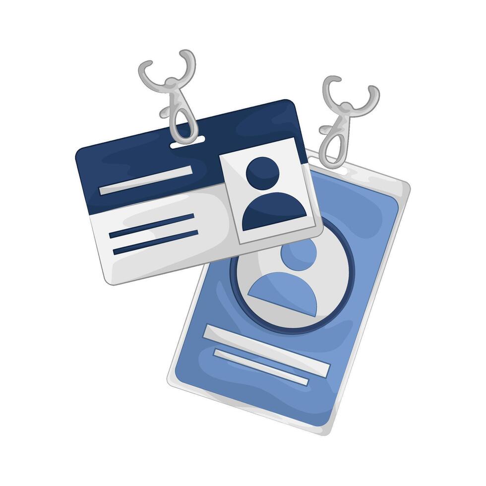 Illustration of id card vector