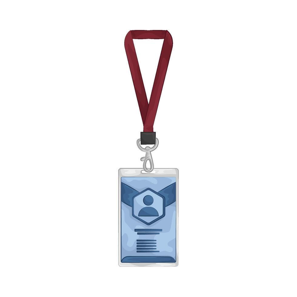 Illustration of id card vector