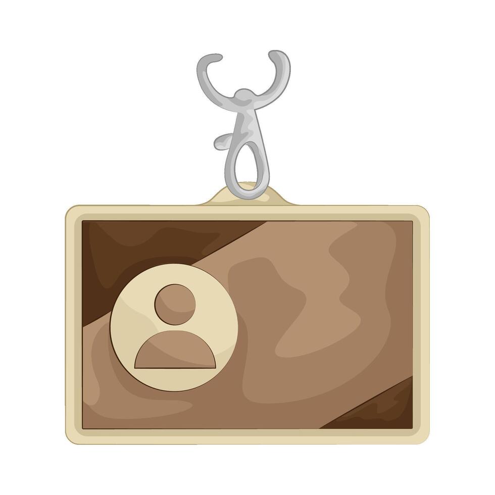 Illustration of id card vector