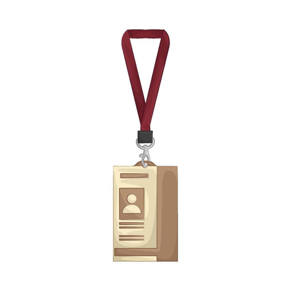 Illustration of id card vector