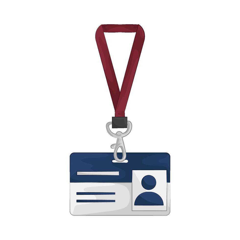 Illustration of id card vector