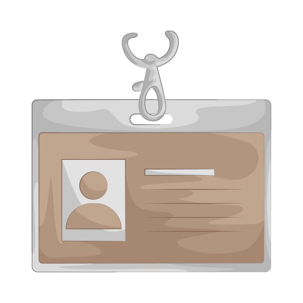 Illustration of id card vector