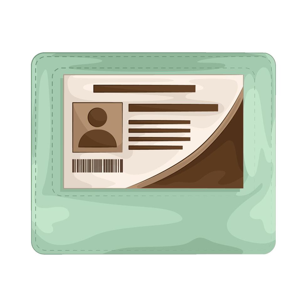 Illustration of id card vector