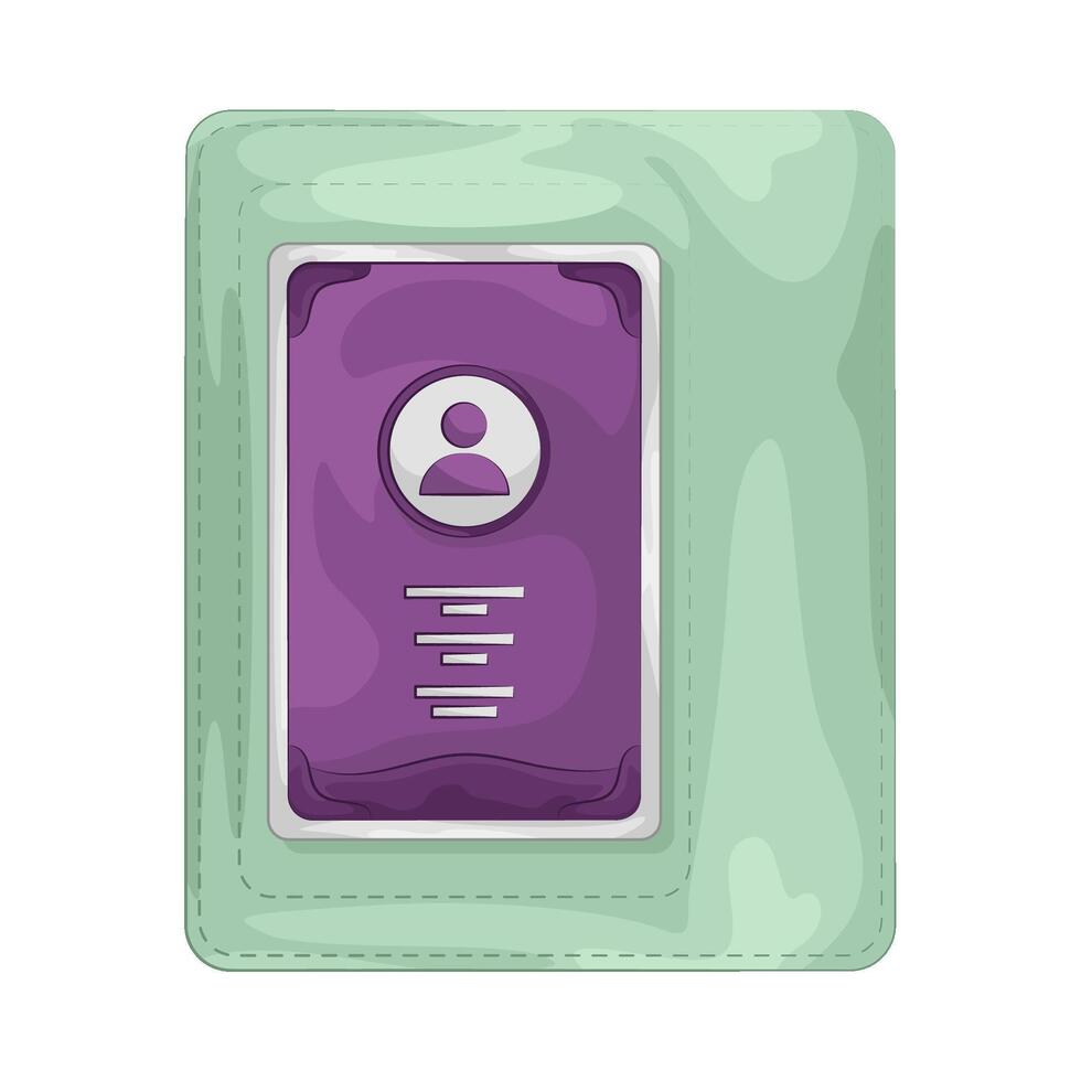 Illustration of id card vector