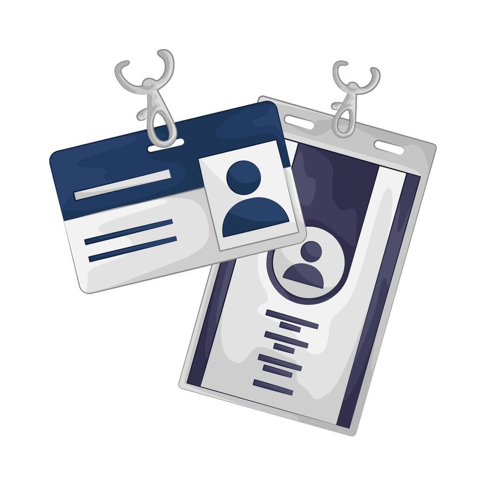 Illustration of id card vector