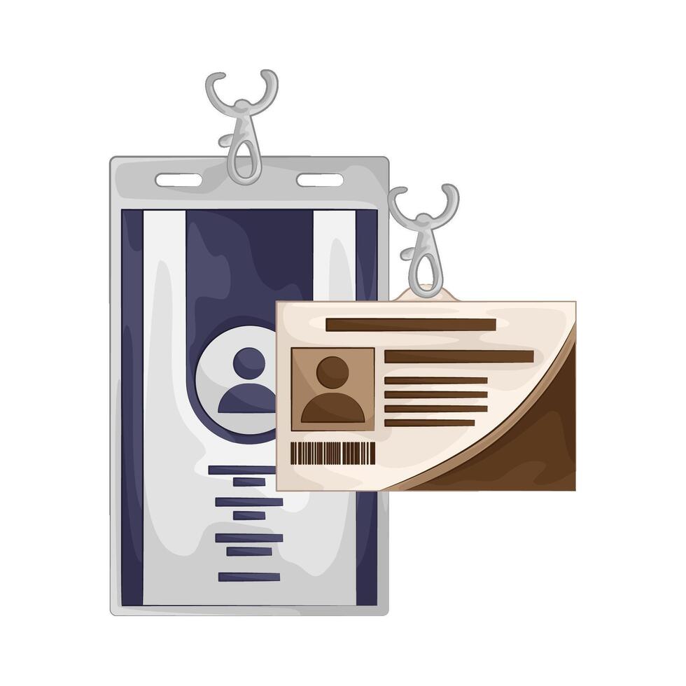 Illustration of id card vector