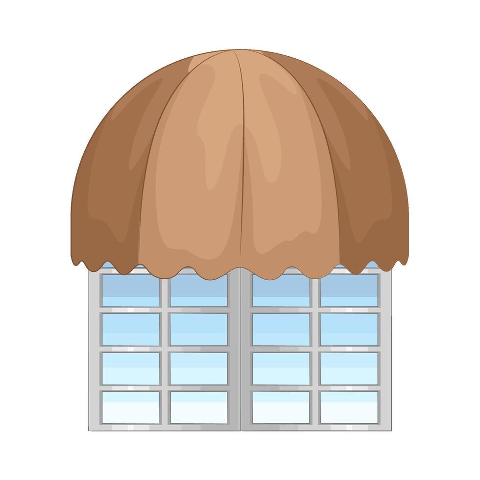 Illustration of window with canopy vector