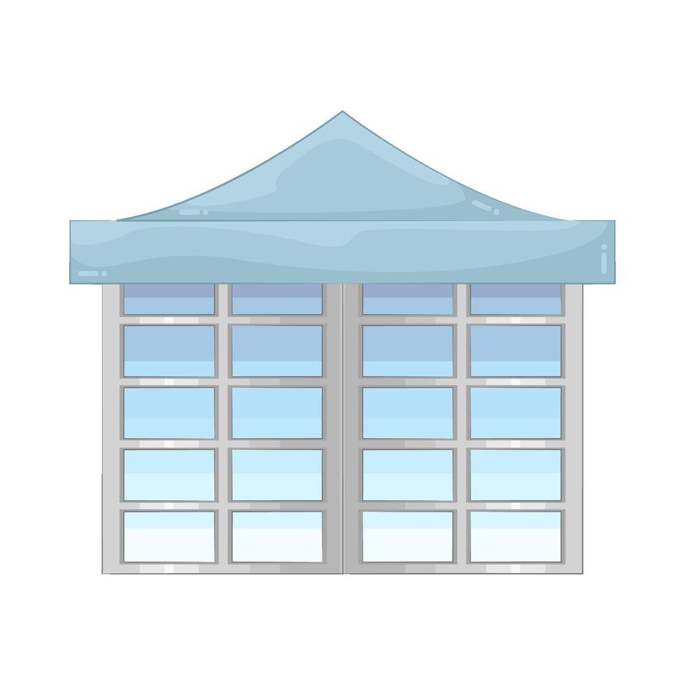 Illustration of window with canopy vector