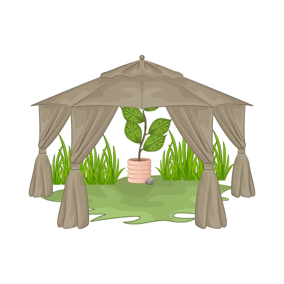 Illustration of canopy vector