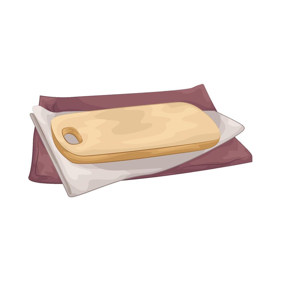 Illustration of cutting board vector