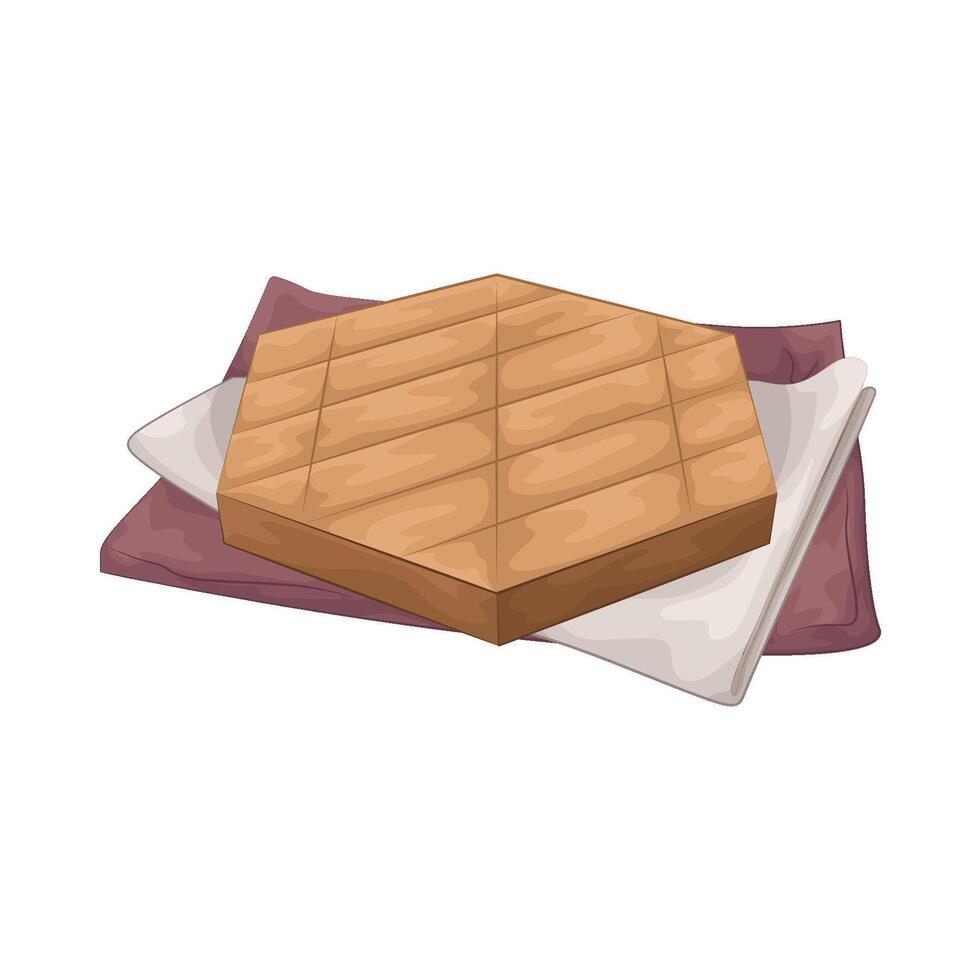 Illustration of cutting board vector