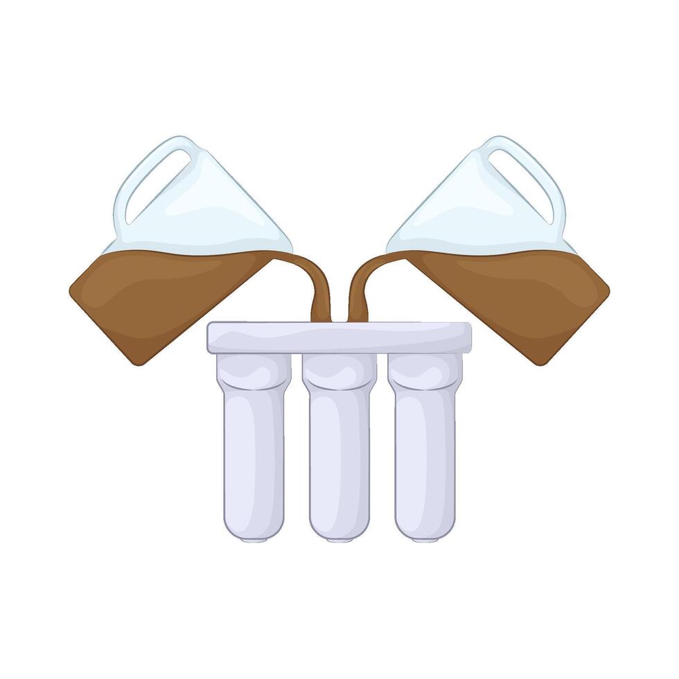 Illustration of water filter vector