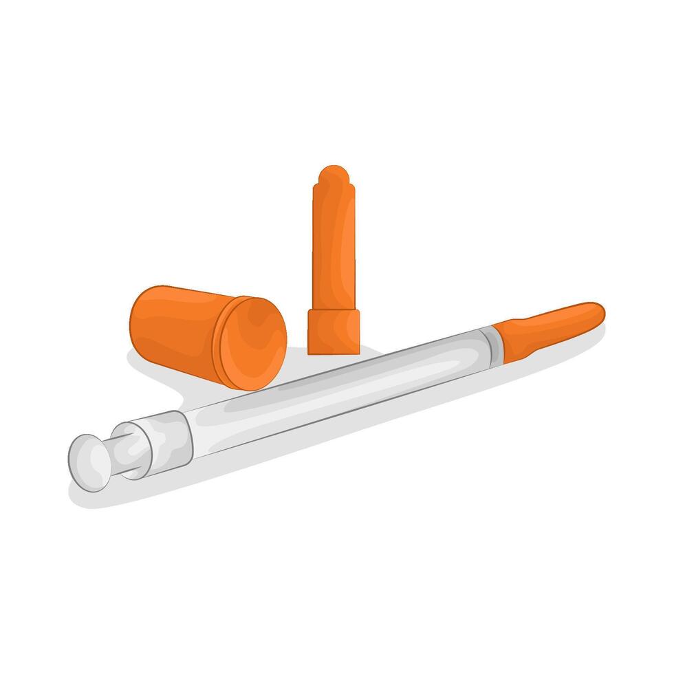 Illustration of syringe vector