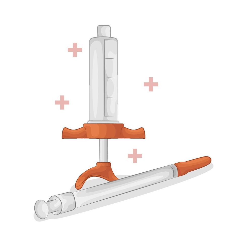 Illustration of syringe vector