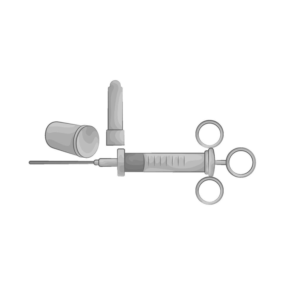 Illustration of syringe vector