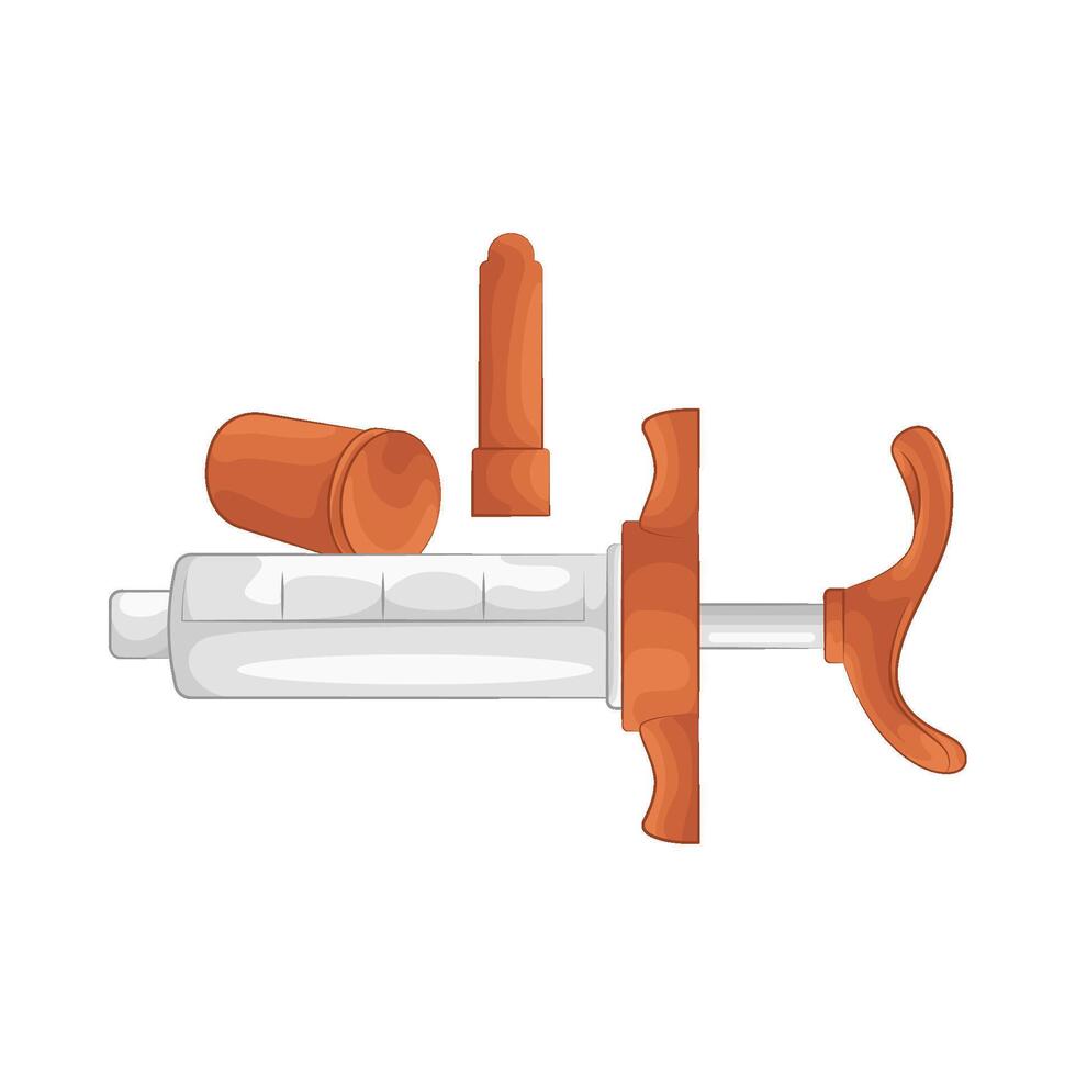 Illustration of syringe vector