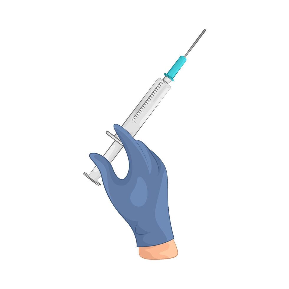 Illustration of syringe vector