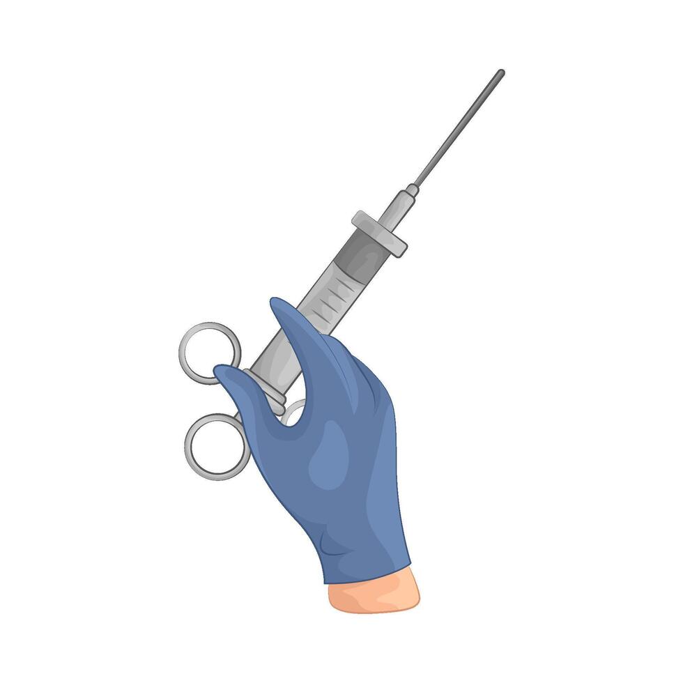 Illustration of syringe vector