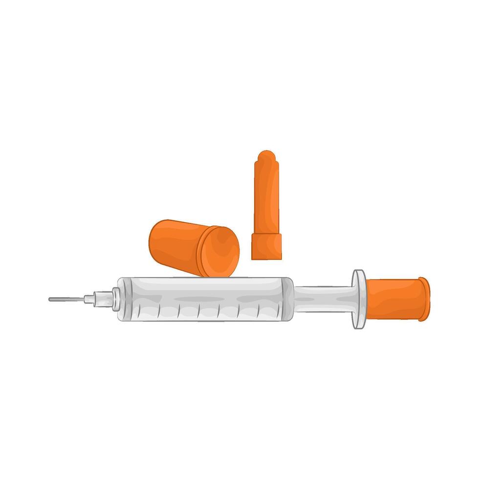 Illustration of syringe vector