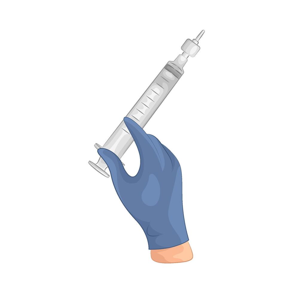 Illustration of syringe vector
