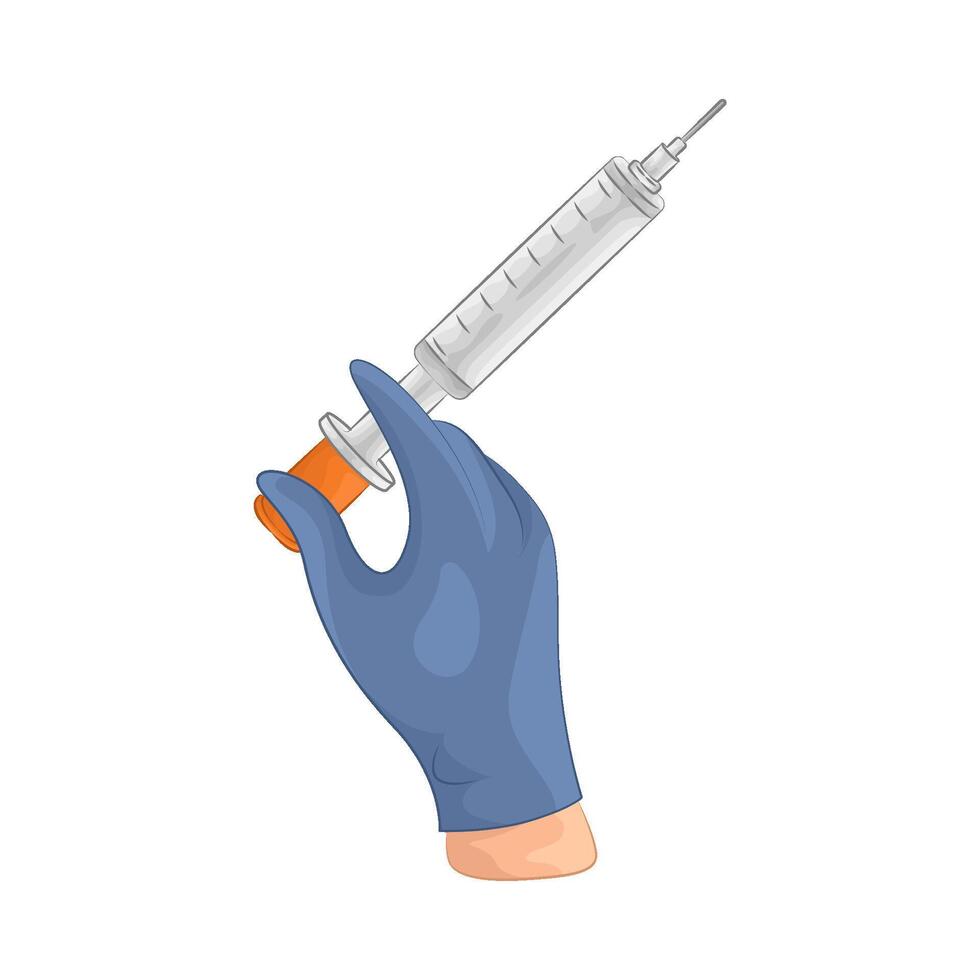 Illustration of syringe vector