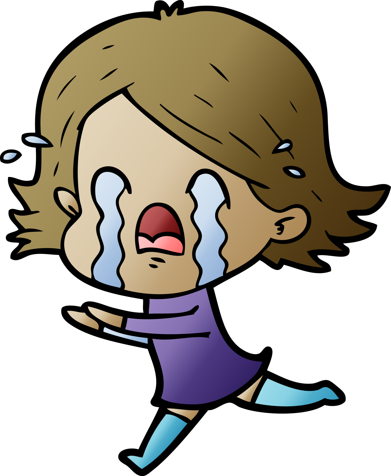 dibujos animados mujer llorando dibujo 46951979 PNG