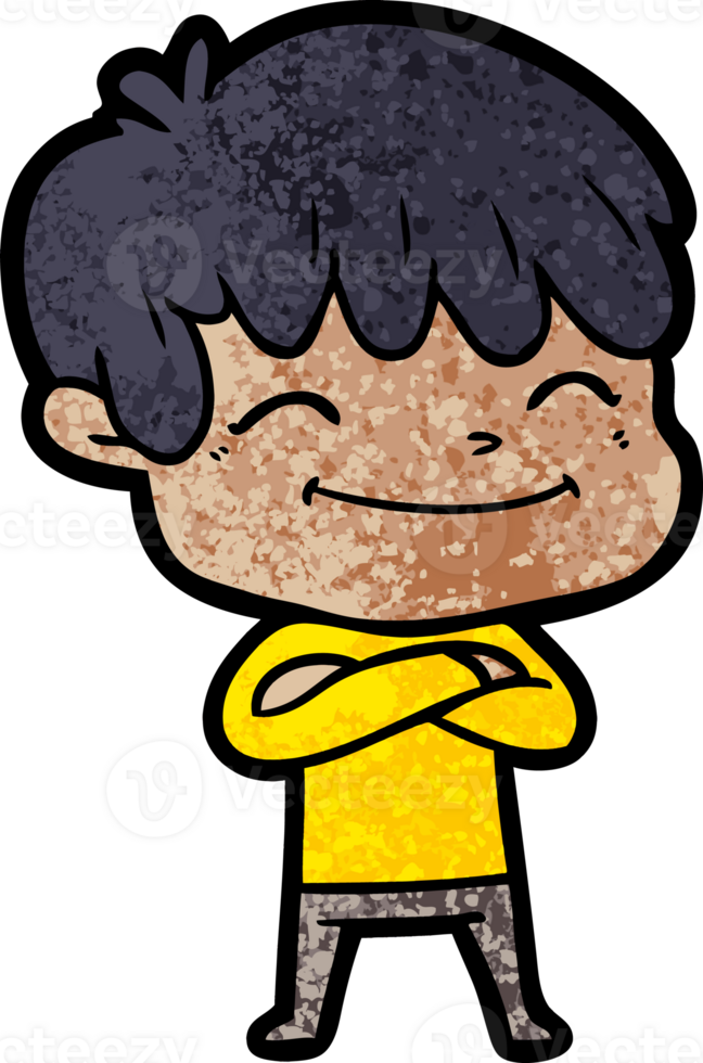 cartoon happy boy drawing png
