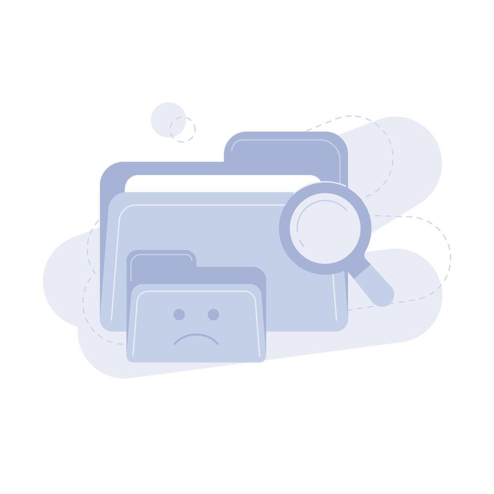 Empty State Data Not Found Illustration vector