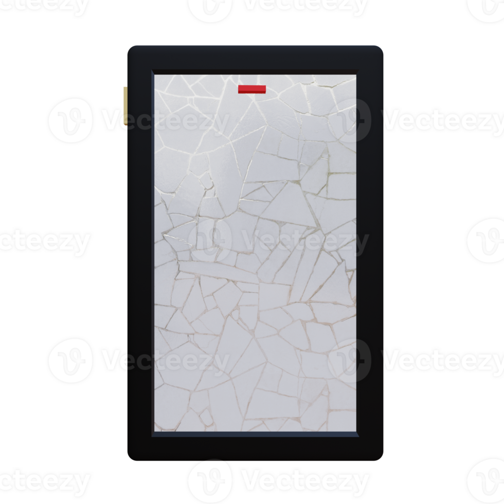 3 D illustration of smartphone broke icon png