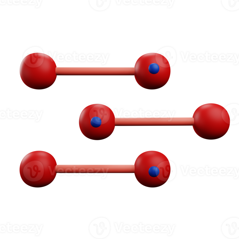 3 D illustration of nano technology icon png