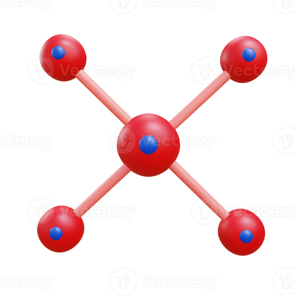 3 D illustration of nano technology icon png