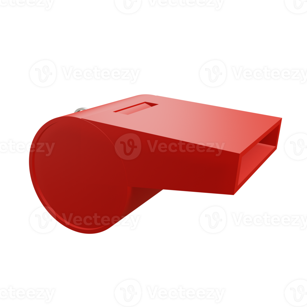 3 D illustration of football whistle icon png