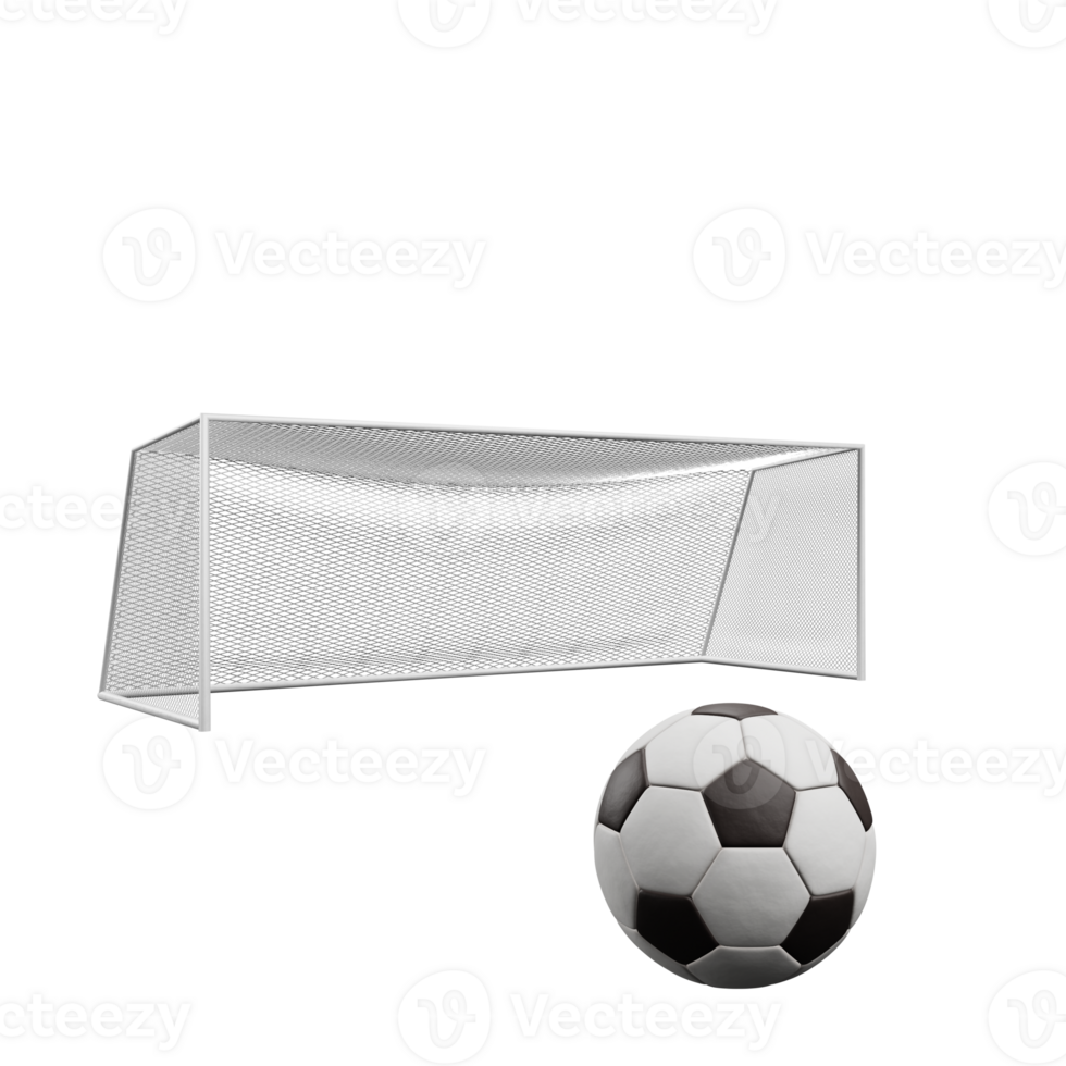 3 D illustration of football icon png