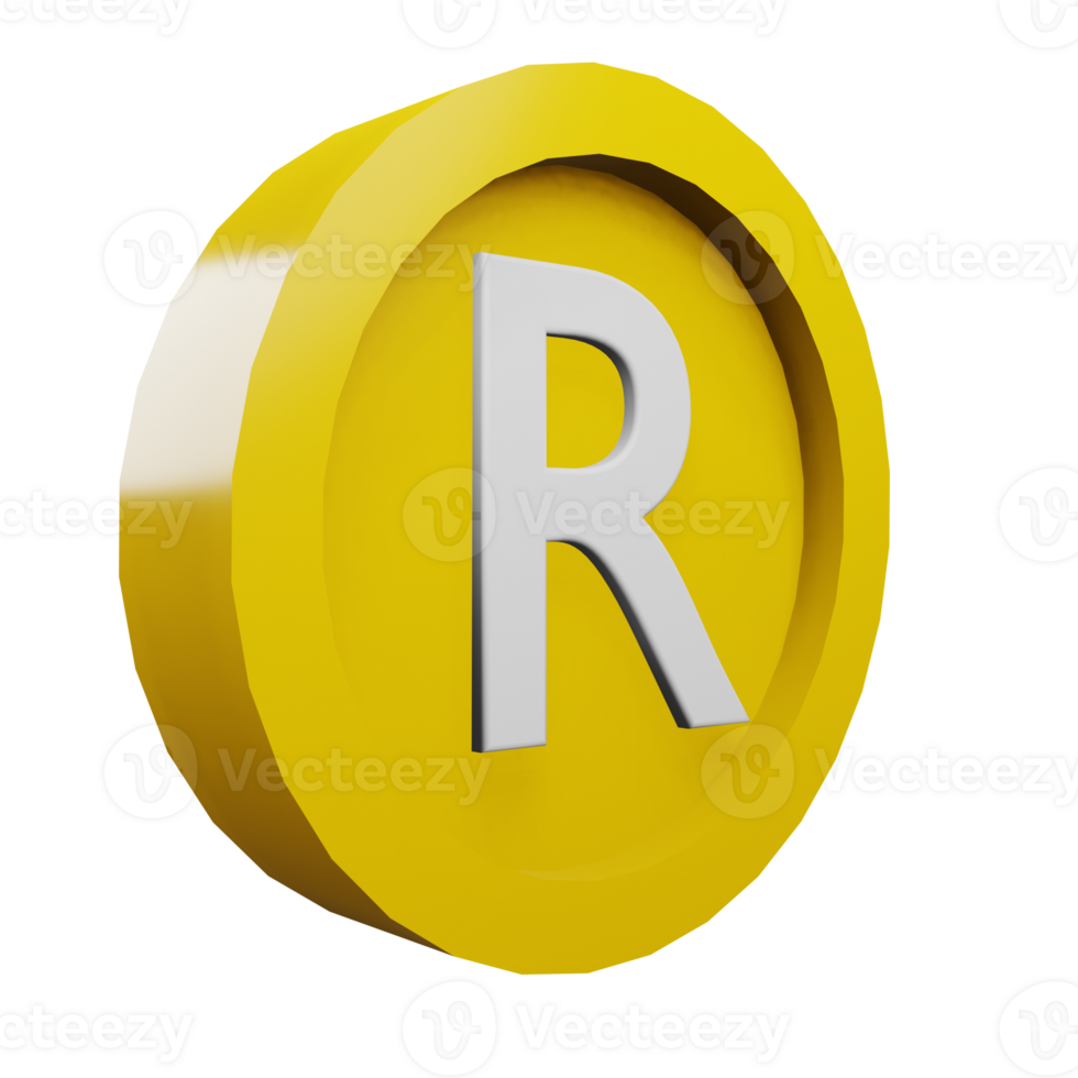 3 D illustration of rand icon png