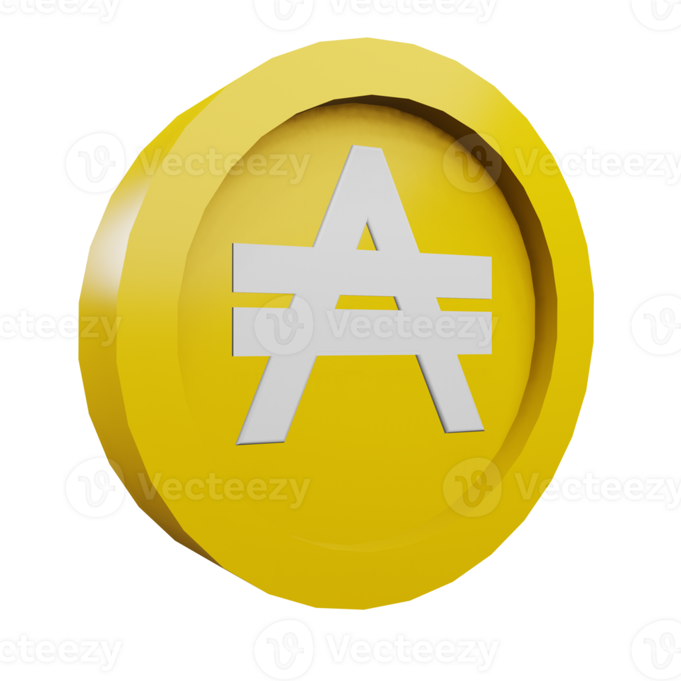 3 D illustration of australia dollar icon png