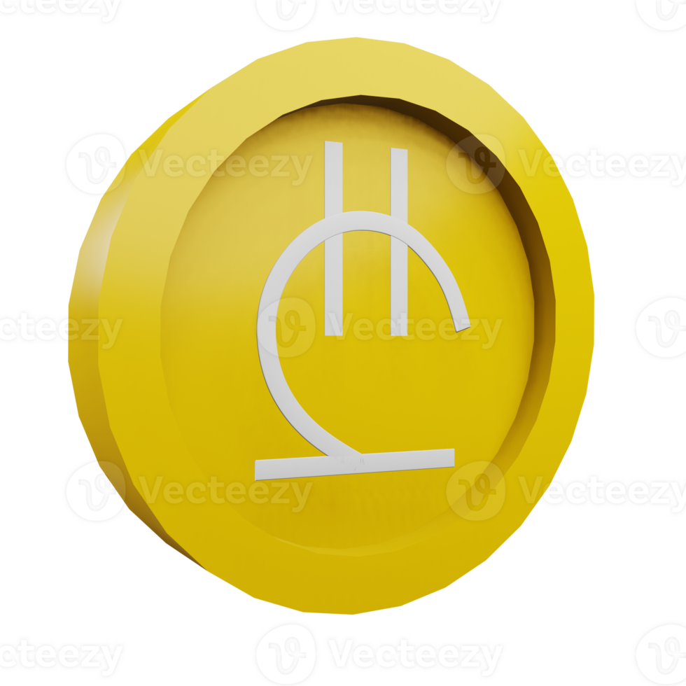 3 D illustration of lari icon png