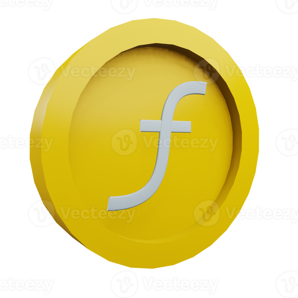 3 D illustration of guilder icon png